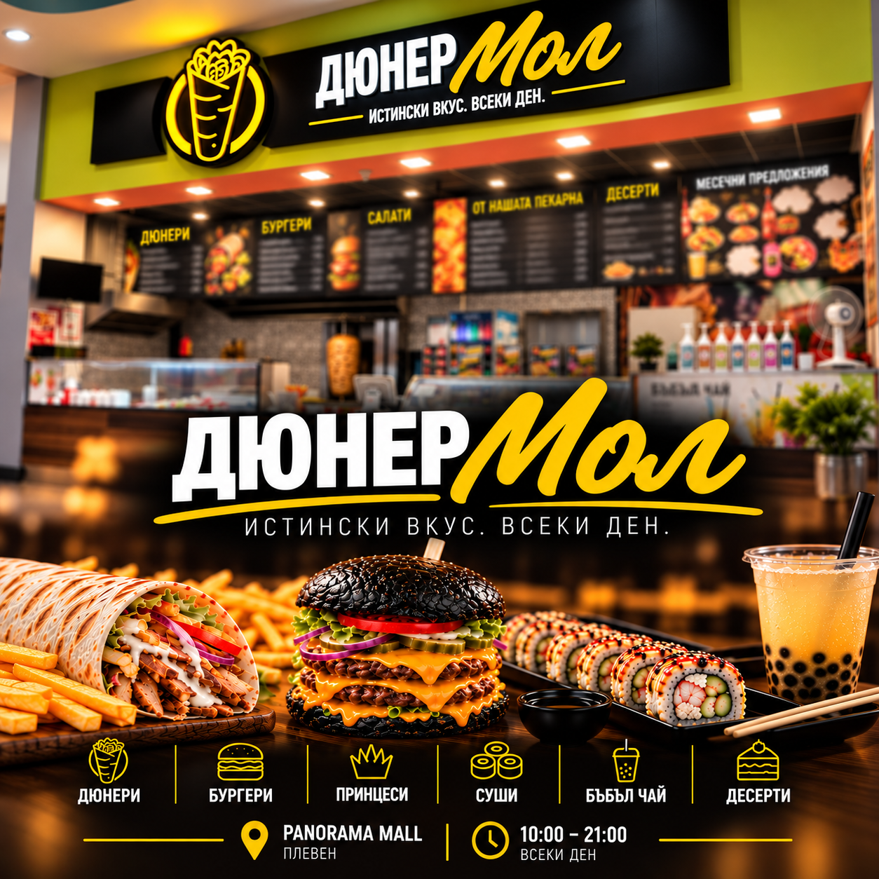 Дюнер Мол - разнообразие от вкусове на едно място!